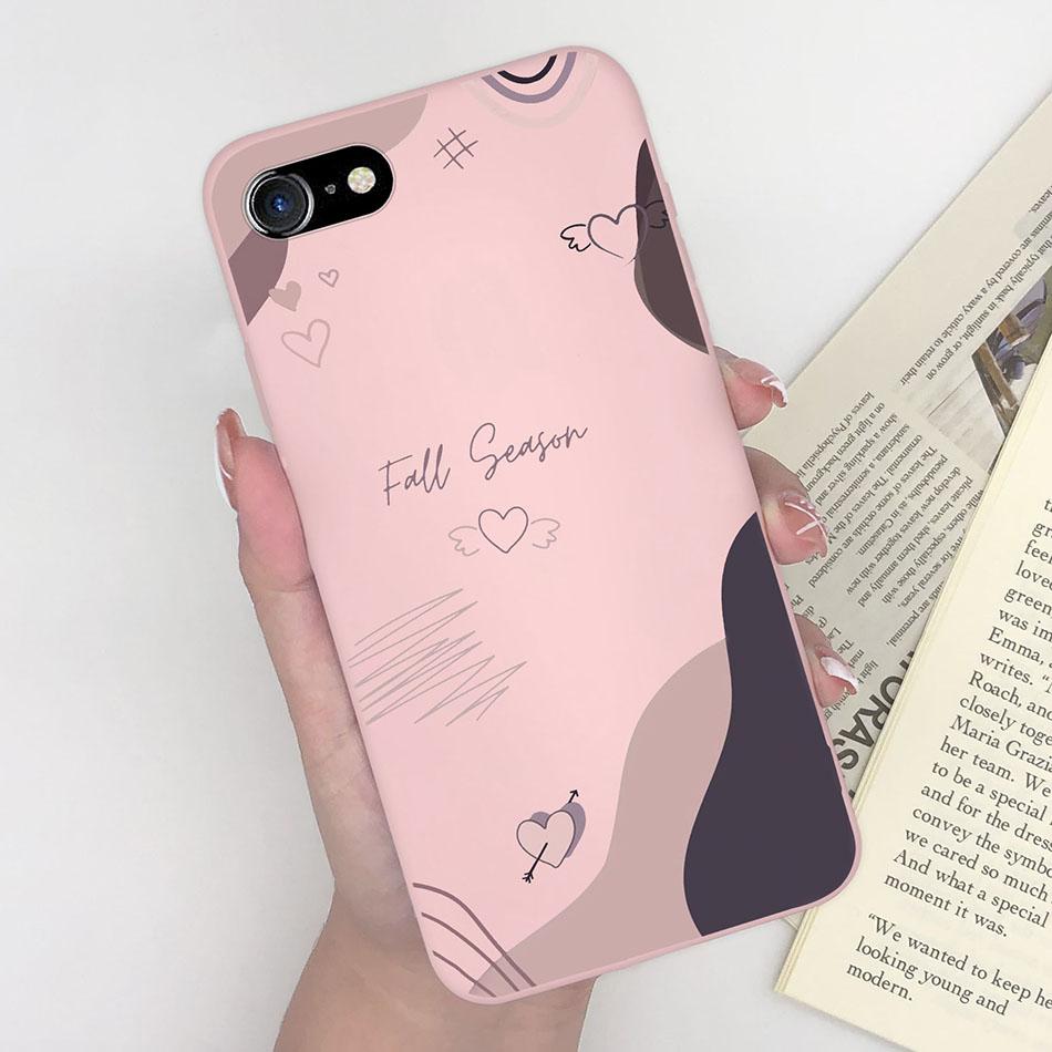 For Apple iPhone 7 8 Plus Back Cover Fashion Pattern Soft Silicone Anti Slip Phone Case For iPhone 7plus 8plus Funda Capa Shell