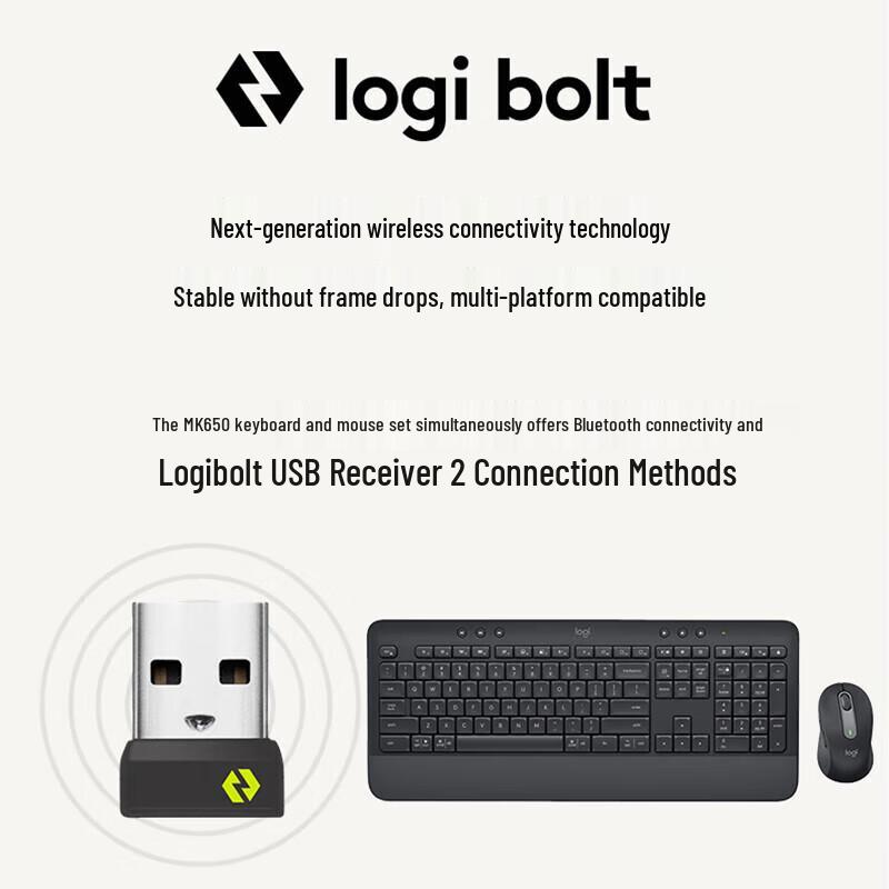 Logitech MK650 Wireless Bluetooth Keyboard and Mouse Combo