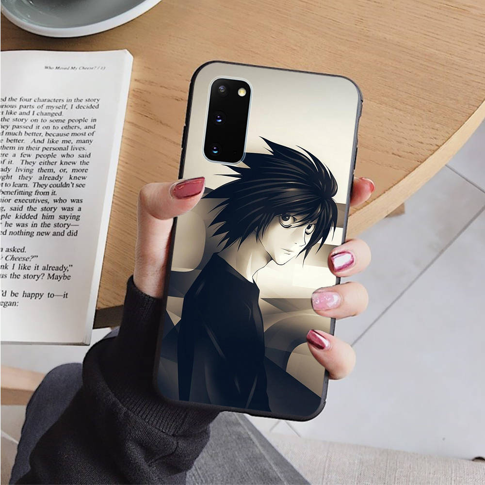 AD99 Death Note Anime Schwarze Hülle für OPPO Reno 8 6 5 4 Pro Find X3 A17 A31 A38 A40 A53 A54 A55 A74 A76 A78 A77 A80 A94 A95 A96 Pro Sofe Cover