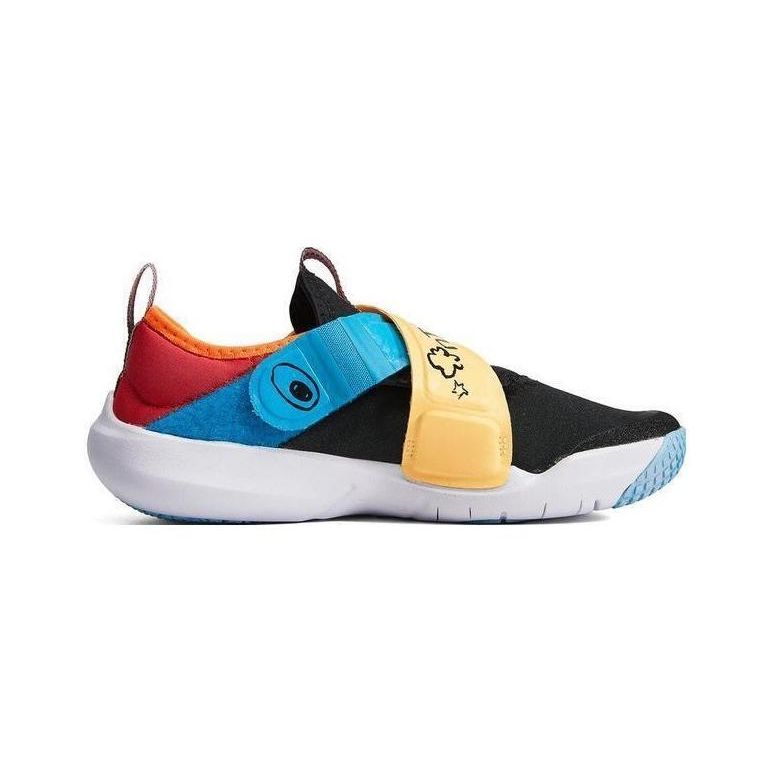 Nike Flex Advance Durable Low-Top Kids Running Shoes Kids Running Shoes Black Blue Yellow DZ2800-001