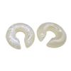 New Style Acrylic Ear Clip Earrings Round Resin C Shape Ear Cuff Jelly Color Lightweight No Piercing Earrings Party Wear