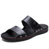 Men's Oversized Non-Slip Genuine Leather Beach Thong Sandals