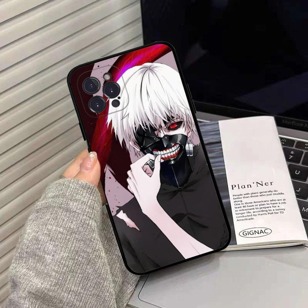 Anime Tokyo Ghoul Kaneki Ken Phone Case For iPhone 16 15 14 13 12 11 Pro Max XS X XR 7 8 SE Silicone Soft Cover
