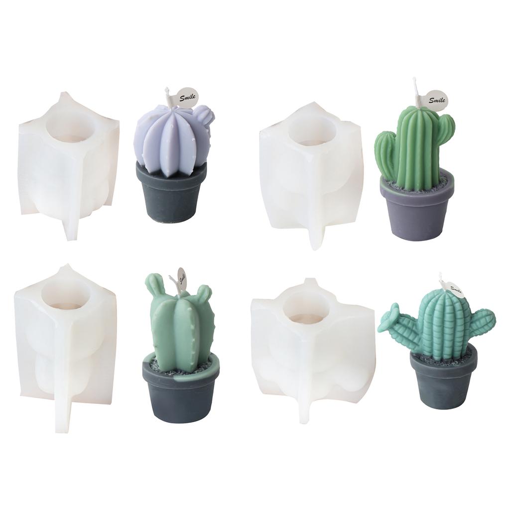 Succulent Scented Candle Mold Aromatherapy Soap Mould Gypsum Resin Mould Plaster Ornament for Birthdays and Festivals