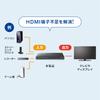 Sanwa Supply HDMI přepínač bezproblémové dálkové ovládání SW-UHD41RSL 4 vstupy, 1 výstup (kompatibilní s 4K, přepínání, v ceně)