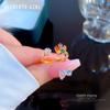 Real Gold Diamond Flower Opening Ring Women'S Japan And Korea Niche Simple Design Index Finger Ring