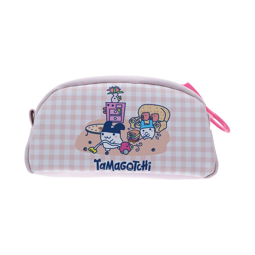 Stationery Tamagotchi Goods Pen Case Large Capacity Big Zip Pink S1430696 Sun-Star