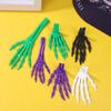 2Pcs 3D Printed Plastic Scary Decoration Halloween Skeleton Hand Prop For Haunted House Horror Party Table Display Ghost