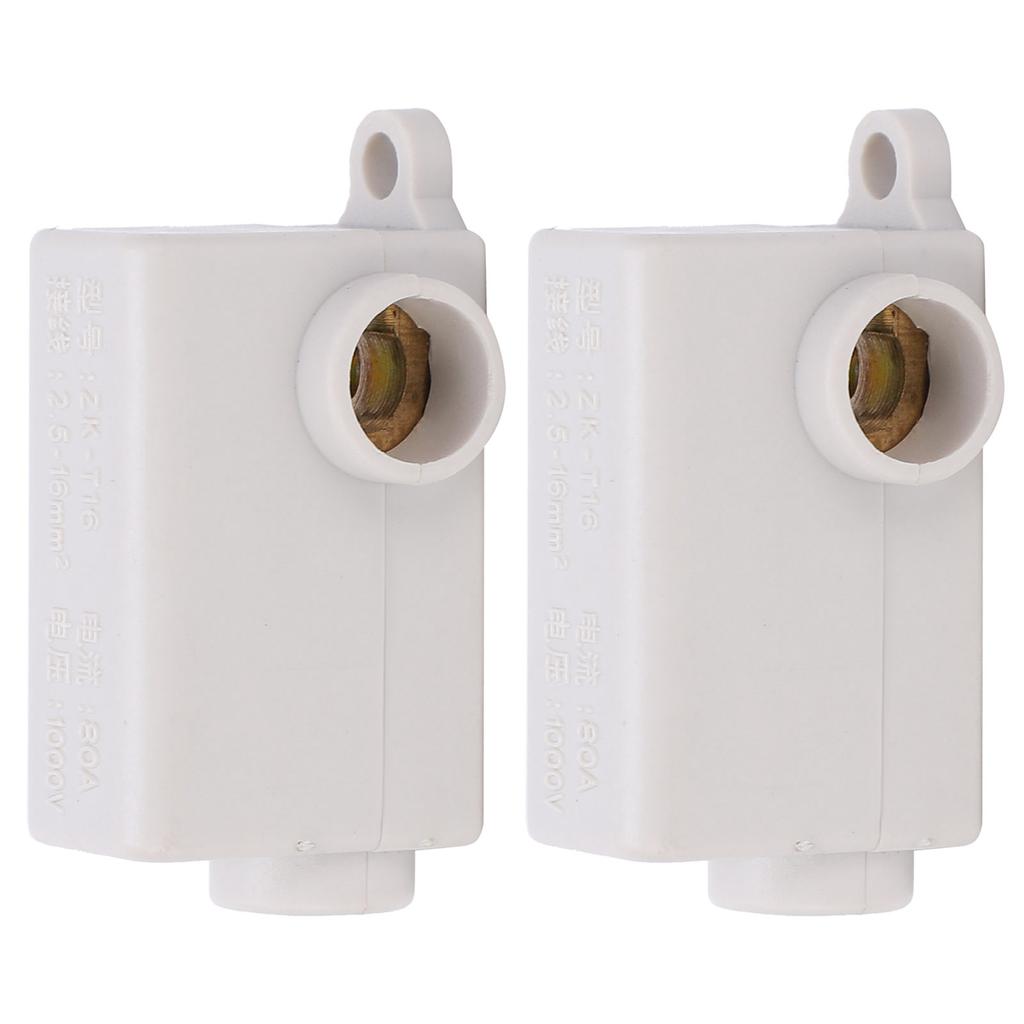 2Pcs Inline Junction Connector Box T-Type Terminals Cable Wire Electrical Joiner ZK-T16