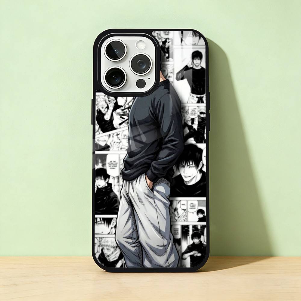 

AAA T-Toji F-Fushiguro Чехол для телефона для iPhone 17,16,15,14,13,12,11,Pro Max,Plus Конфетный Серебряный Чехол iPhone12PRO