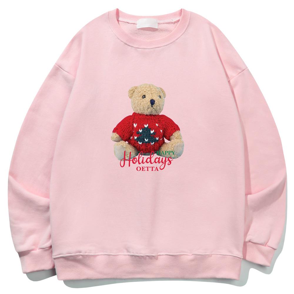 Толстовка с мишкой Тедди Yda Happy Holiday_Ot3D037Pk Pink/Xl