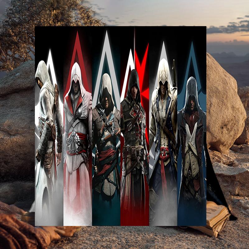 1PC Assass Warrior Flannel Blanket Gift, Suitable for Both Men And Women, Soft Ideal for Beds And Sofa, Birthday Or Christmas Gift