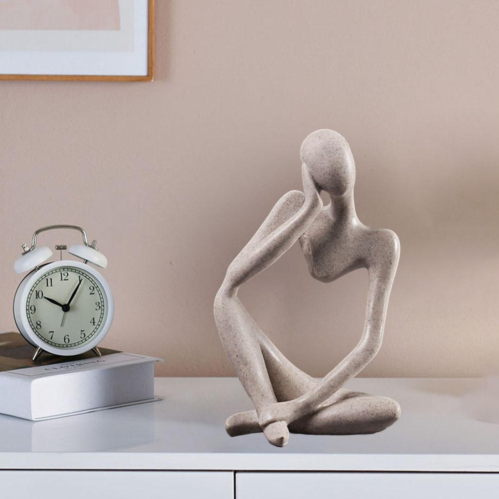 Figurină sculptură gânditor statuie casă bibliotecă modernă decor