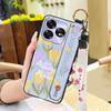 Fashion Design Wrist Strap Phone Case For UMIDIGI A15/A15C Protective Ring Anti-dust Back Cover Anti-knock Wristband