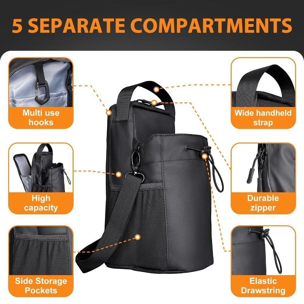 Magnetische Wasserflaschentasche mit großer Kapazität Multi-Taschen Magnet Sporttasche Outdoor-Sportarten