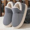 Comfort Plus Velvet Cotton Slippers with Heel Cover - Cozy Indoor Winter Footwear for Couples