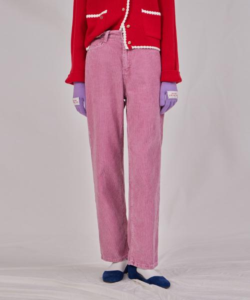 Heint Belle Corduroy Wide Pants_8 Colors_Light Pink