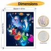 Disney oil painting Mickey Mouse magic wizards fairy art handmade diy painting home decoration gift