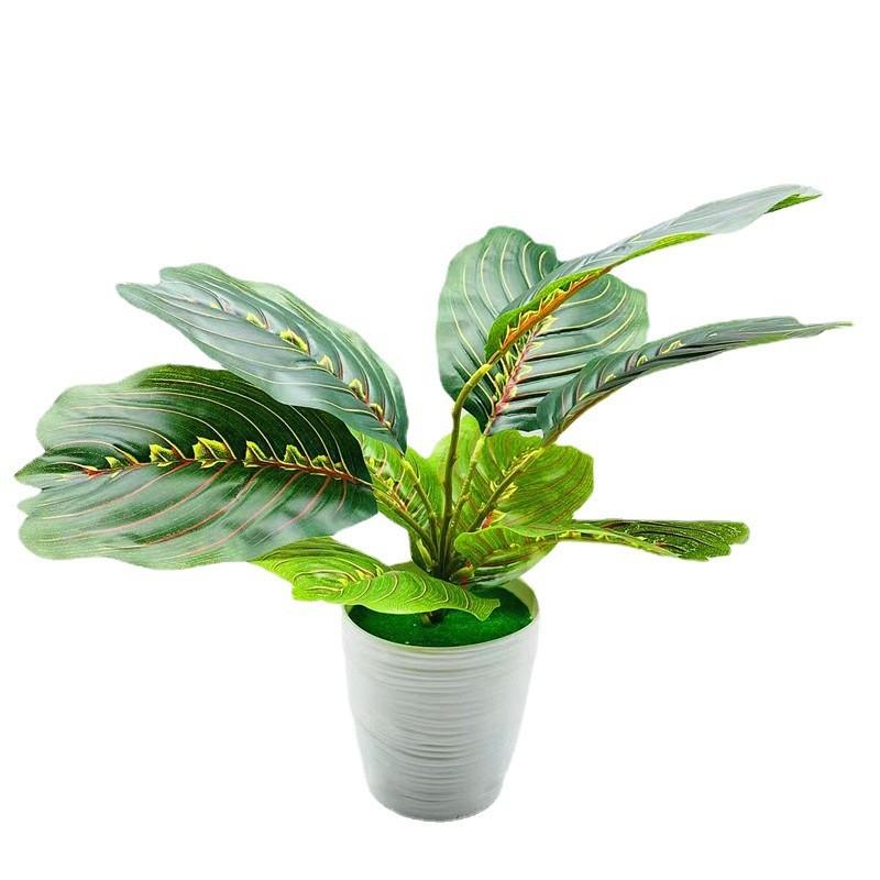 Faux Green Plant With Injection Molded Leaves For Living Room Decoration Gift Ideas