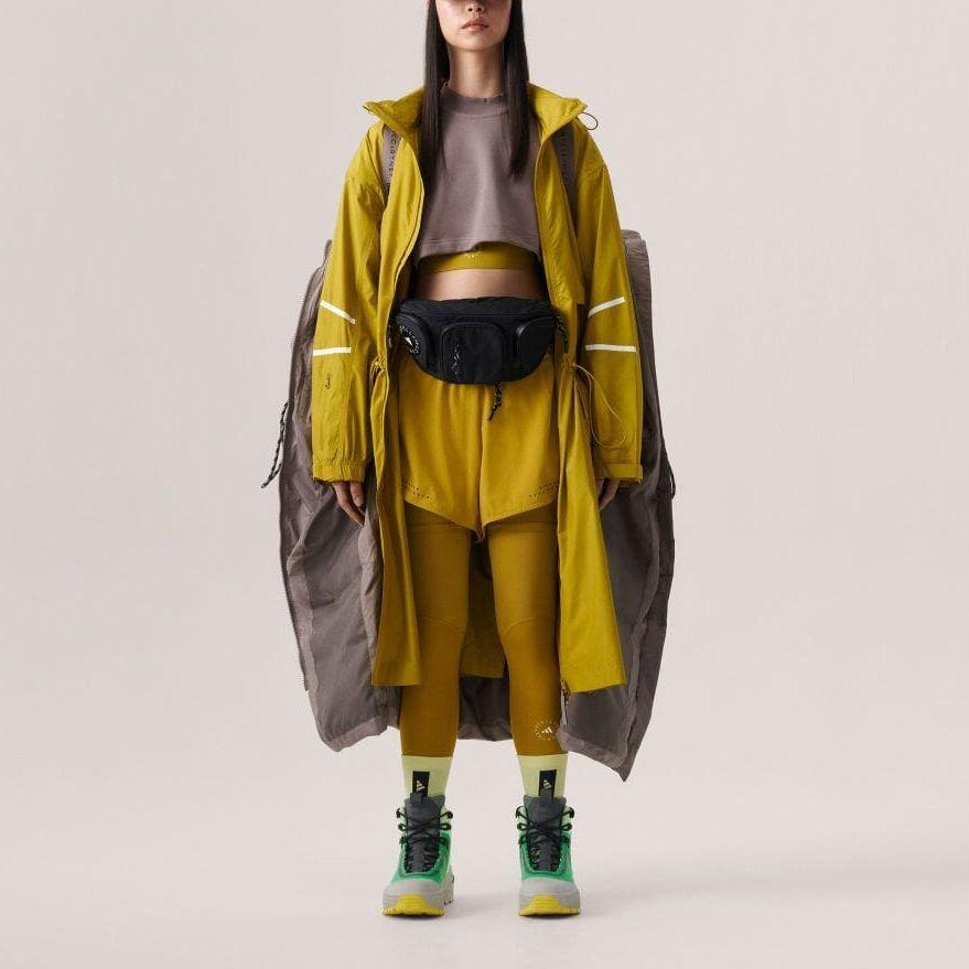 Adidas Logotrykk Glidelås Hette Løs Langermet Lang Parkas Dame Yttertøy Ingefærgul IN3622