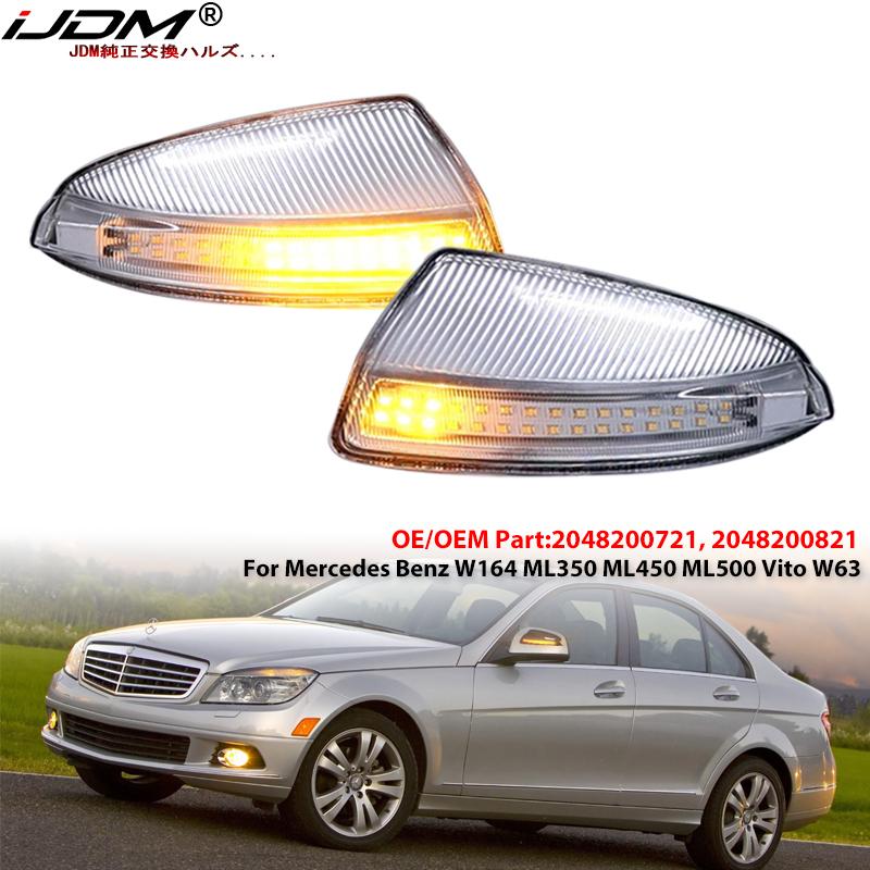 Car LED Rearview Mirror Turn Signal Light for Mercedes-Benz C Class W204 S204 W639 W164 ML300 ML500 ML550 C250 C300 C350