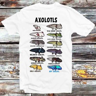 Axolotl Arten Namen Liste T-Shirt B704