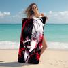 1Pc Tokyo Ghoul Artwork Beach Towel Microfiber Beach Towel Thin Absorbent For Beach Swimming Yoga Bath Sports 091757