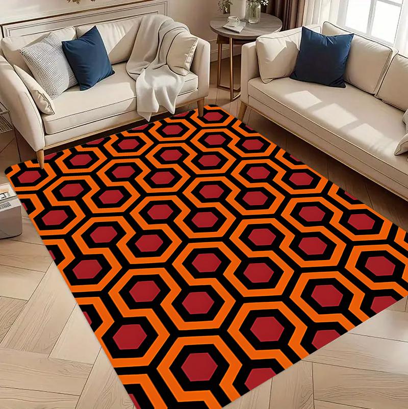 Classic Retro Carpet Mat Rug Home Decoration Entrance Hallway Floor Decor Vintage Geometric Style Non Slip Rugs Rugs for Bedroom