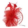 Wedding Feather Headpiece & Gloves Set Cocktail Tea Party Headband  for Women Girls