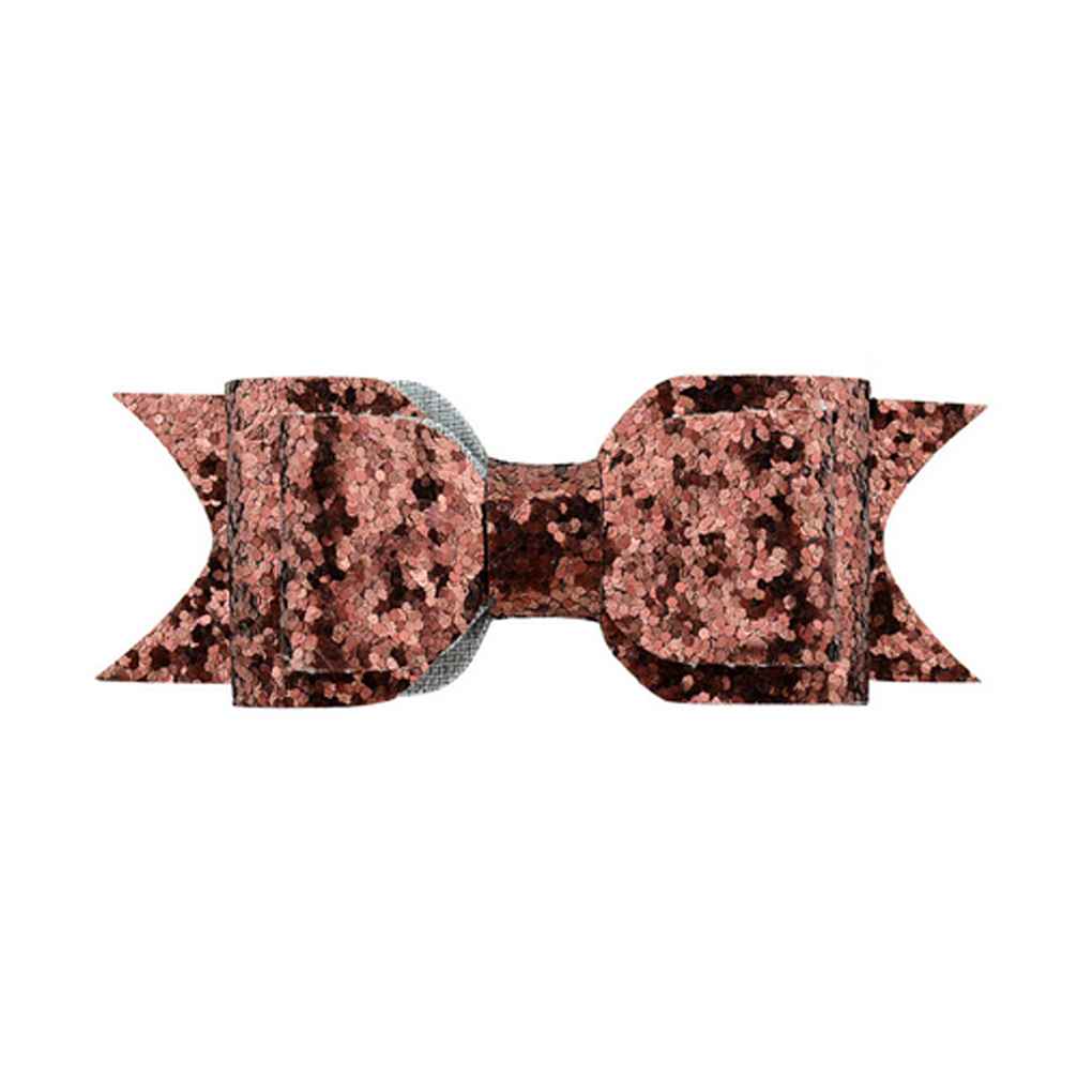 Wonmen Girls Sequins Bowknot Hairpin Toddlers Glittering Barrette Big Bow Knot Kids Hair Clip