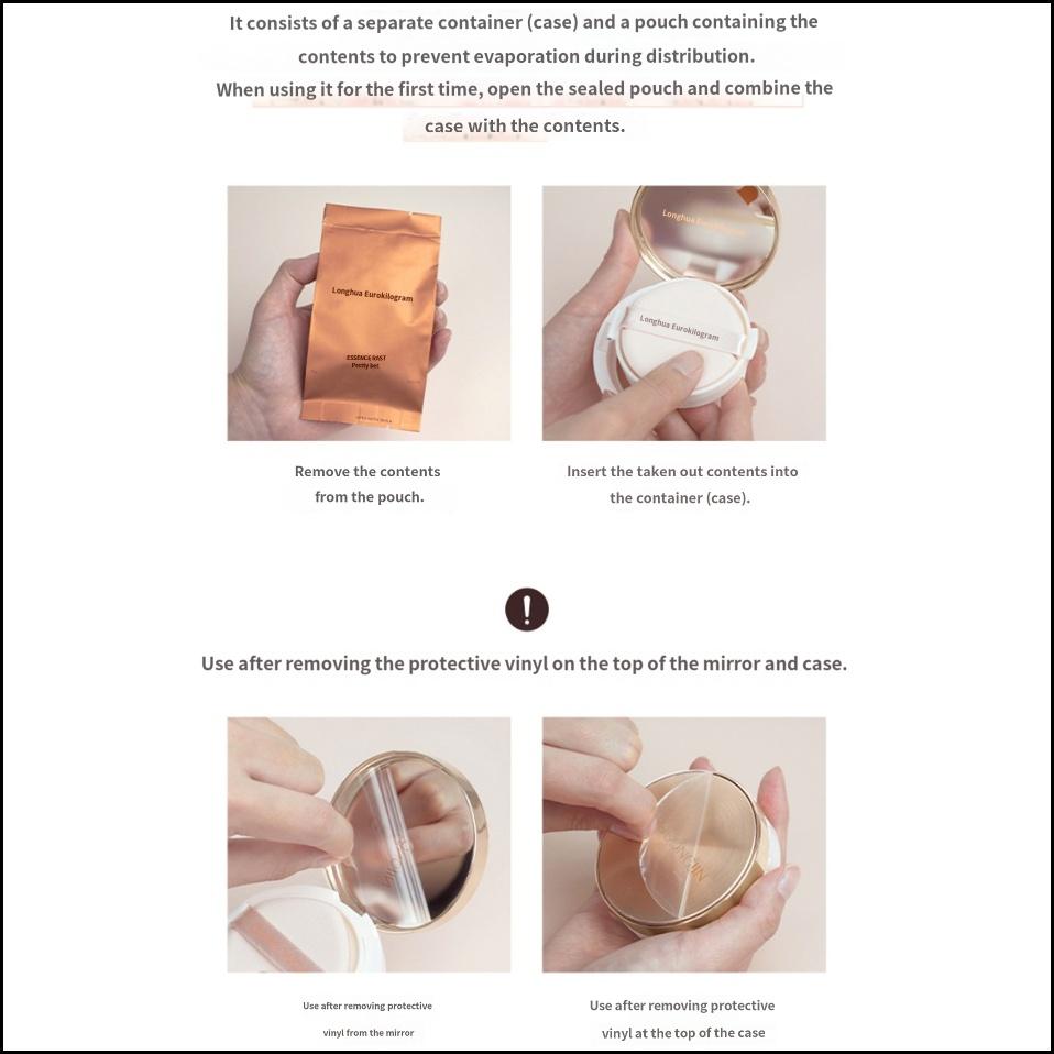 MISSHA Cho Gong Jin Esence Pakt 21C Vanilka / 23C Písek SPF50+ PA+++ Rozjasňující Bylinný Polštářkový Make-up