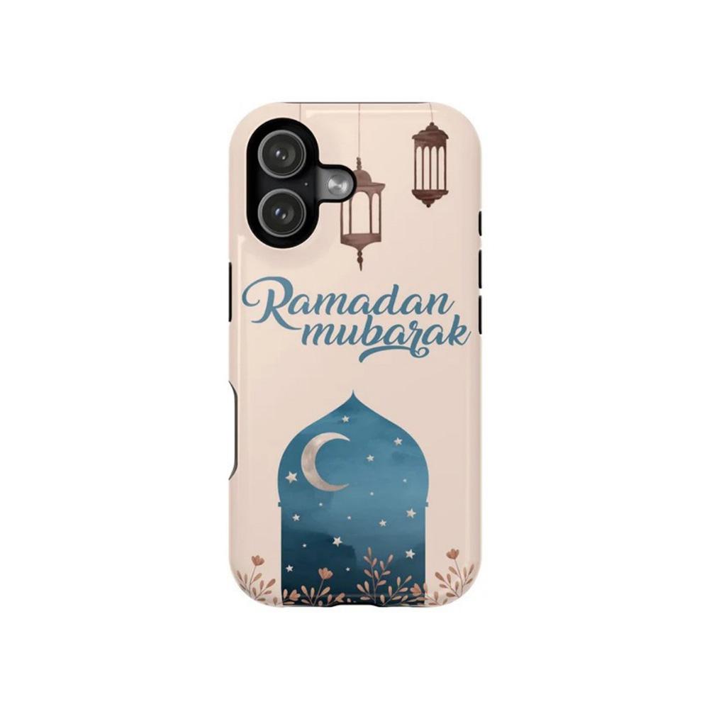 

Luxury Clmj Ramadan Mubarak Kareem Phone Case for iPhone 17 16 15 14 13 12 11 X XS XR Air Pro Max Plus Double-layer Back Cover iPhone 15