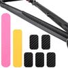 Carbon Fiber Look Bicycle Frame Sticker Water Resistant Frame Guard Patch  Road Bikes