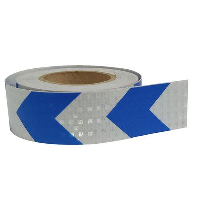Arrow Reflective Tape Warning Mark Tape Car Styling Sticker (Blue+White)