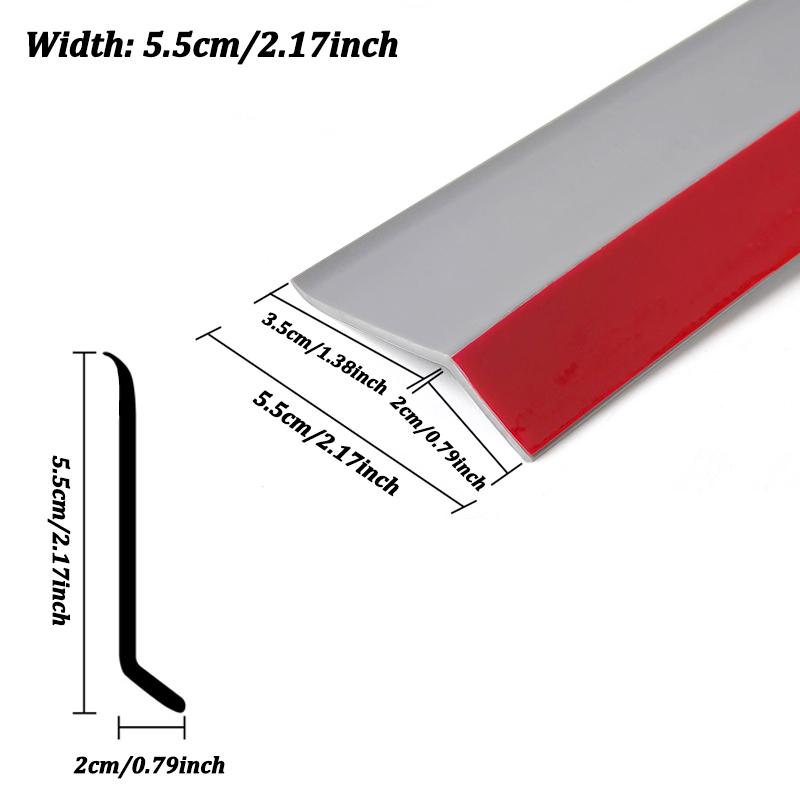 Home Window Water Blocking Bar Waterproof Rainproof Water Guide Plate TPE Sliding Window & Door Blocking Board Sealing Strip