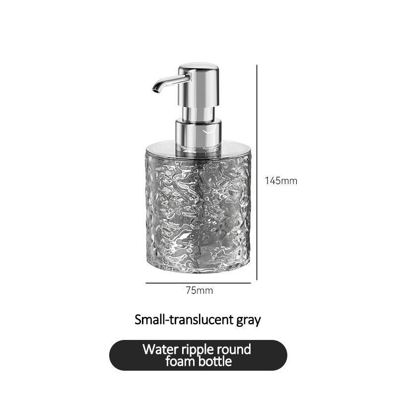 

Travel bottle hotel bathroom bath luxury light luxury shampoo shower gel hand soap foaming press bottle plastic bottle