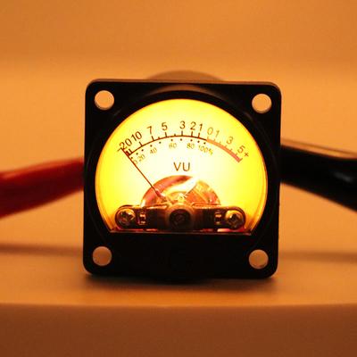 VU Meter Warm Backlight Audio Level Amplifier Driver Board VU Panel Meter Audio Level Amplifier Easy Connection for DIY