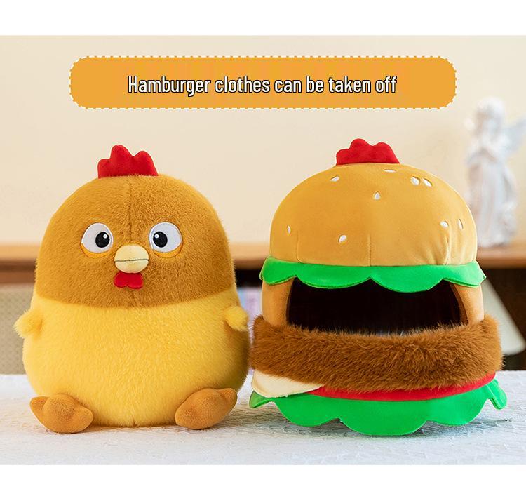 Creative Removable Chicken Plush Toy - Soothing Doll & Home Decoration for Kids