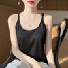 Trendy Summer Spaghetti Strap U-Neck Solid Sleeveless Women's Fashion Vest