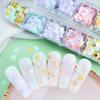 Pflaume Blume Nail Art Pailletten Charme Sommer Dekoration DIY Maniküre Zubehör Design Kawaii koreanische Teile Nagel Stylist liefert