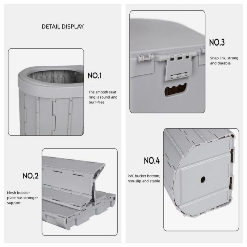 Portable Folding Toilet for Car