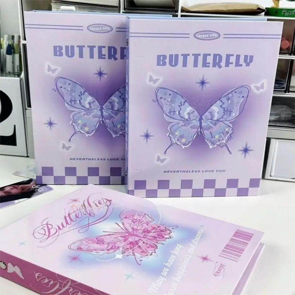 Butterfly Binder Photo Album A5 Collect Album Kpop Idol Photocard Holder  Photo Card Supplies