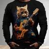 Autumn Fashion Men's Casual Round-neck Long-sleeved T-shirt, Daily Casual Men's Top, Simple, Fashionable And Versatile