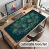 Decorative Artwork Theme Customized Mouse Pad Personalized Print Name Text Desk Mat For Home Office Table Decor