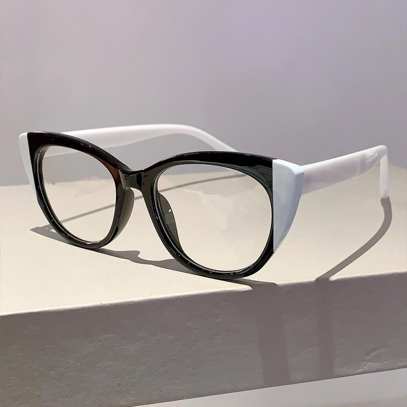 Oversized Cat Eye Glasses New in Stylish Blue Light Blocking Eyewear Trendy Brand Designer Multicolor Rim Eyeglasses