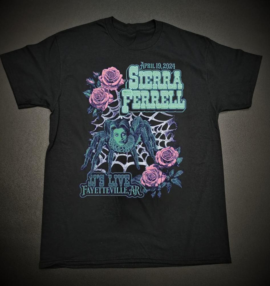 

Sierra Ferrell Live On Stage Tour 2024 Black T-Shirt Cotton All Size Unisex T-Shirt XXXXL