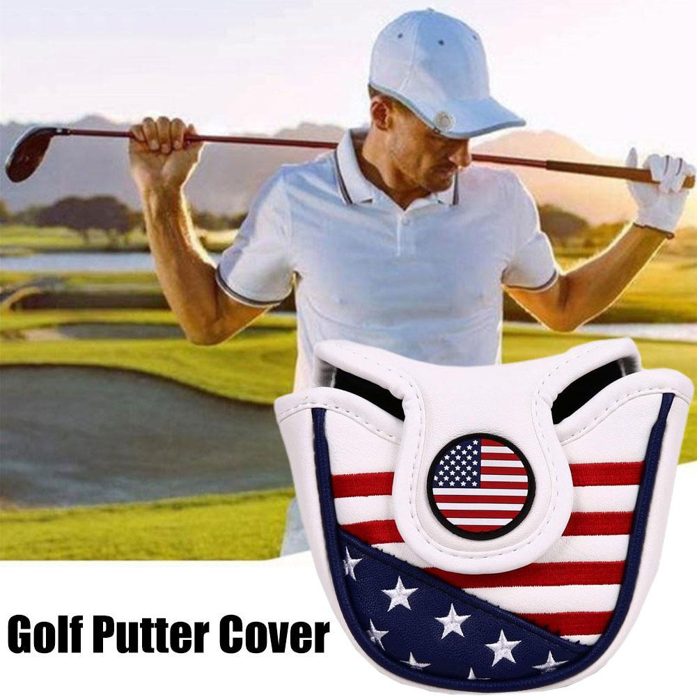 Cheap Golf Putter Cover Golf Mallet Headcover Putter Cover Half Square