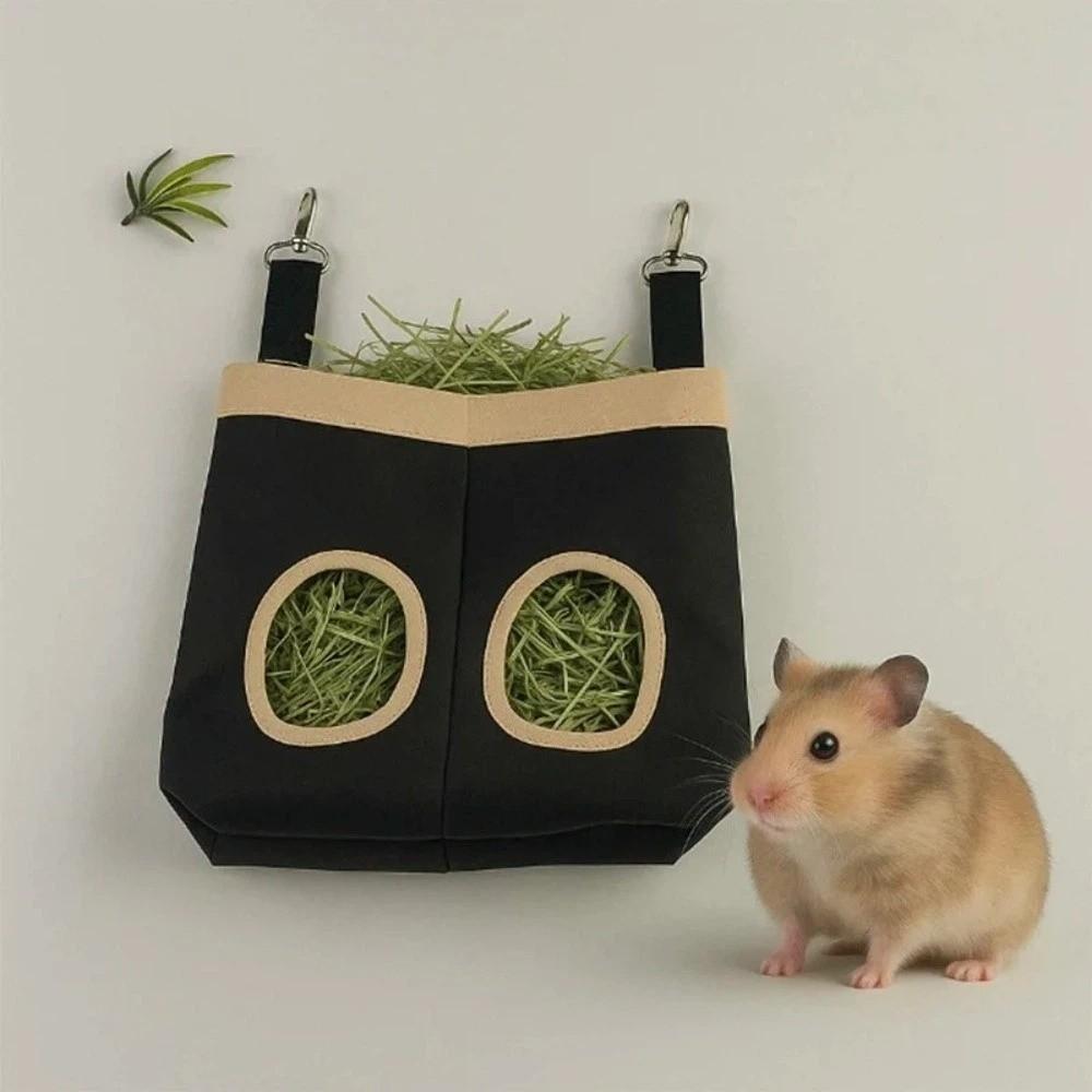 Eco-Friendly Rabbit Feed Bag Hanging Hay Feeding Troughs Practical Hay Pouch Feeding