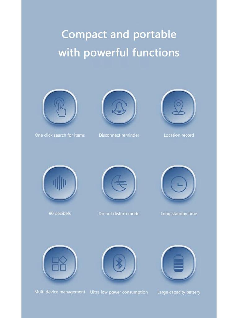 TK Universal Bluetooth Anti-loss Keychain & Bag Locator with Electronic Fence Alarm for Android & iOS