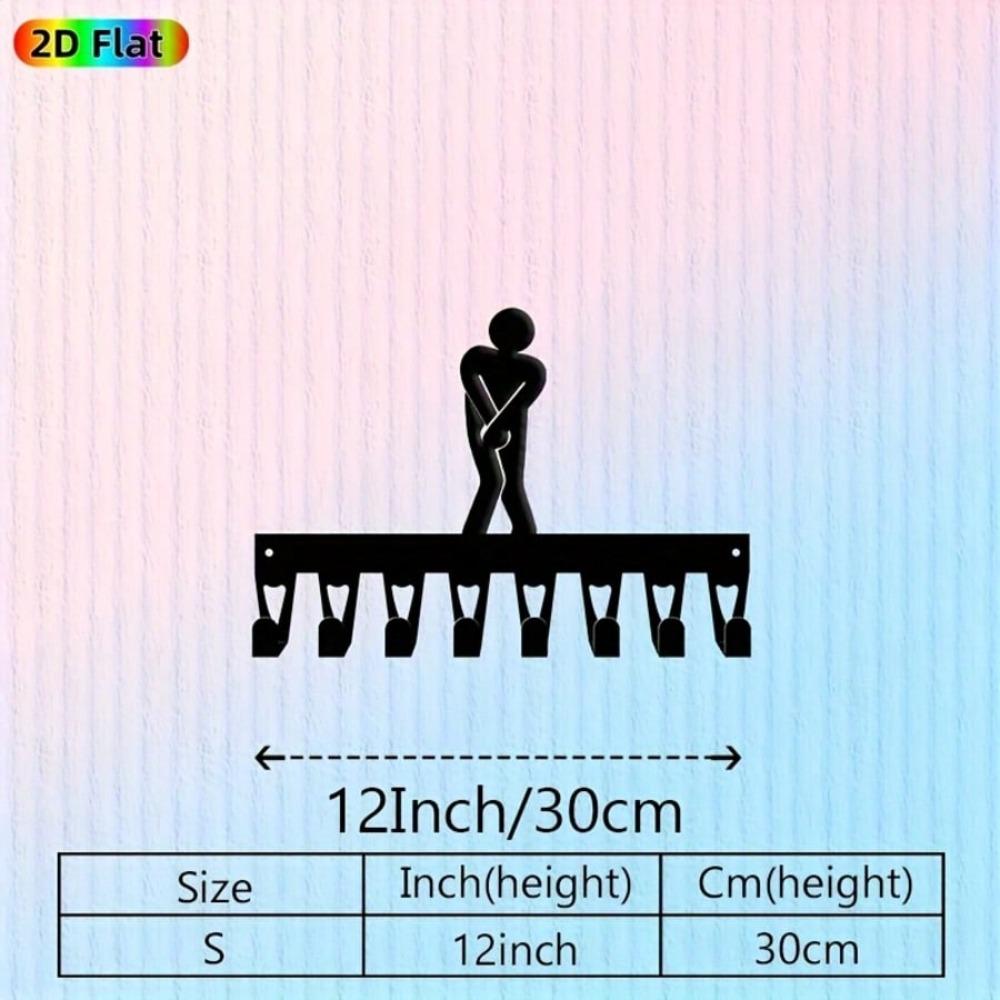 

Minimalist Wall Mounted Key Holder 8 Hooks Antique Metal Key Rack Iron Sturdy For Hallway Office Bedroom Room Decor Gift 22x30